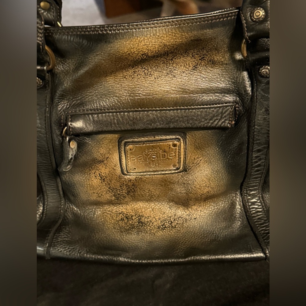 Bayside84 Motorcycle Studded Bag - Black Vintage - Picture 12 of 16